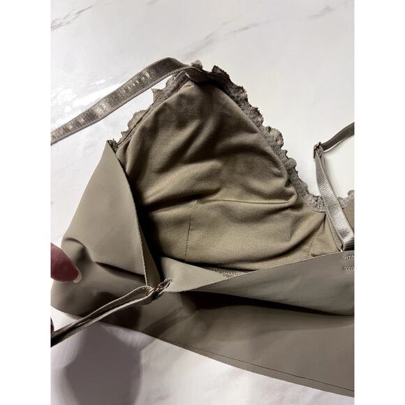 Danskin Taupe Bralette Women's Size Small Super Soft Band Padded - Picture 4 of 6